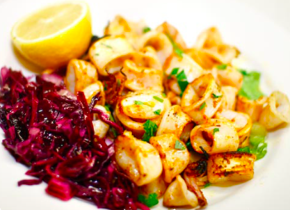 Pegasus Restaurant signature dishes Tzatziki
Kotosalata "Pegasus"
Hilopita "Agrotiki"